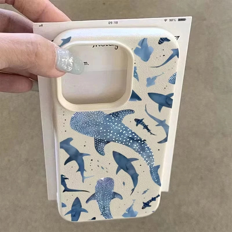 Oppo Reno 12 - Cover per Telefono con Motivo Squalo