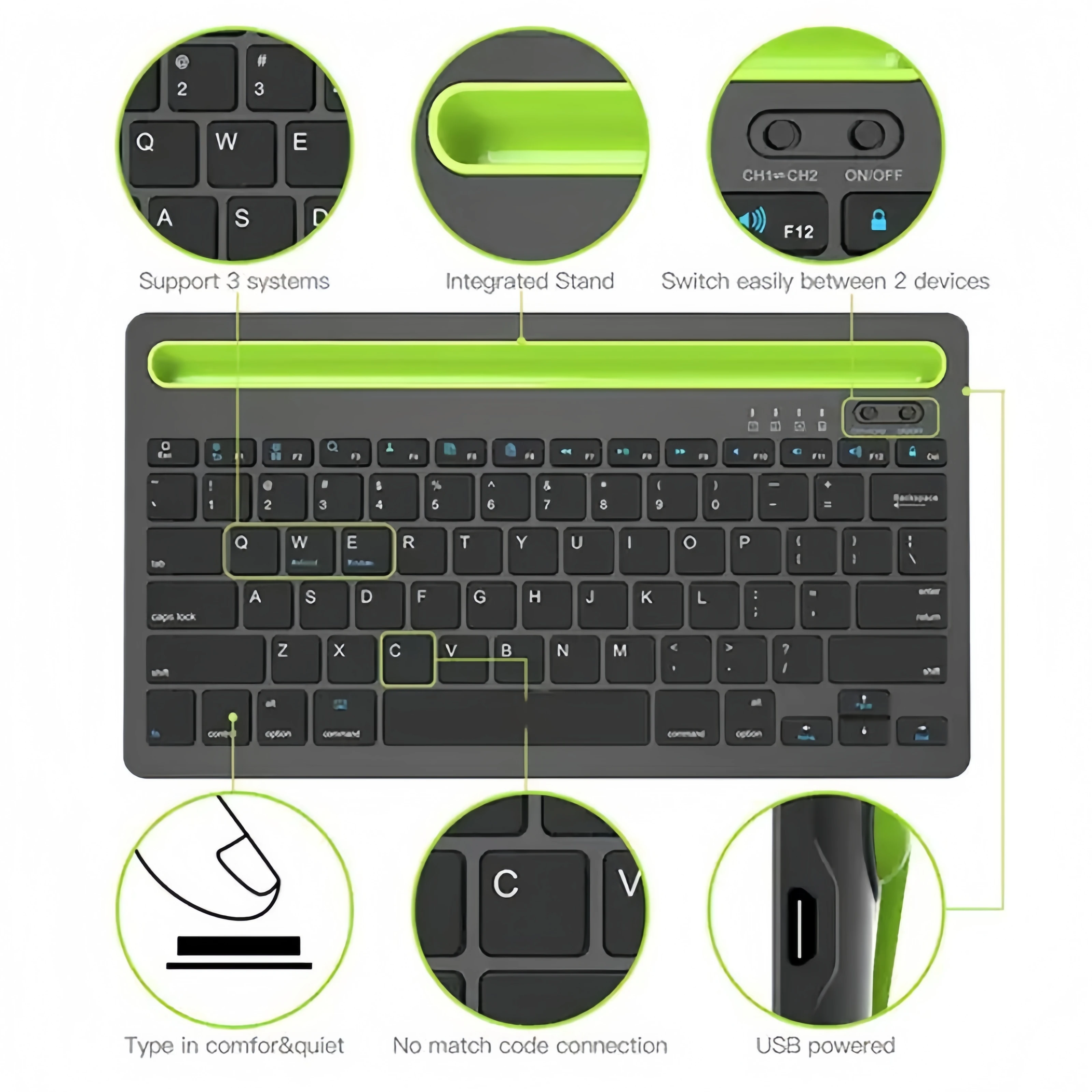 Tastiera Bluetooth Wireless Mi - Android Tablet Gaming Accessories recensione e prezzo
